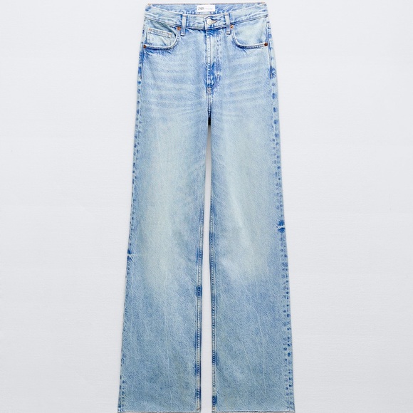 Zara Jeans Zara Trf Wide Leg Jeans Poshmark